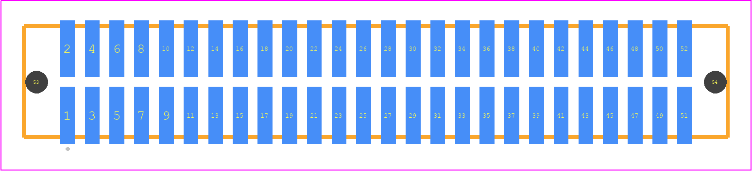 TFM-126-12-H-D-LC - SAMTEC PCB footprint - Other - Other - TFM-126-ZZ-XXX-D-LC
