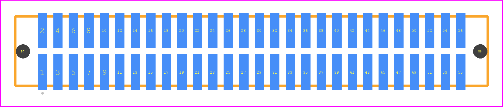 TFM-128-12-LM-D-LC - SAMTEC PCB footprint - Other - Other - TFM-128-ZZ-XXX-D-LC