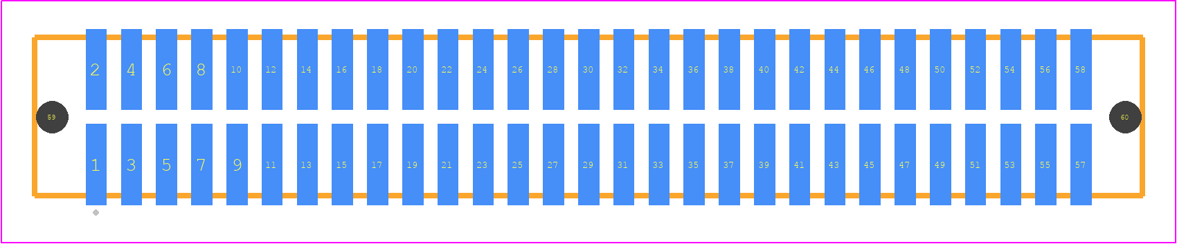 TFM-129-32-STL-D-LC - SAMTEC PCB footprint - Other - Other - TFM-129-ZZ-XXX-D-LC