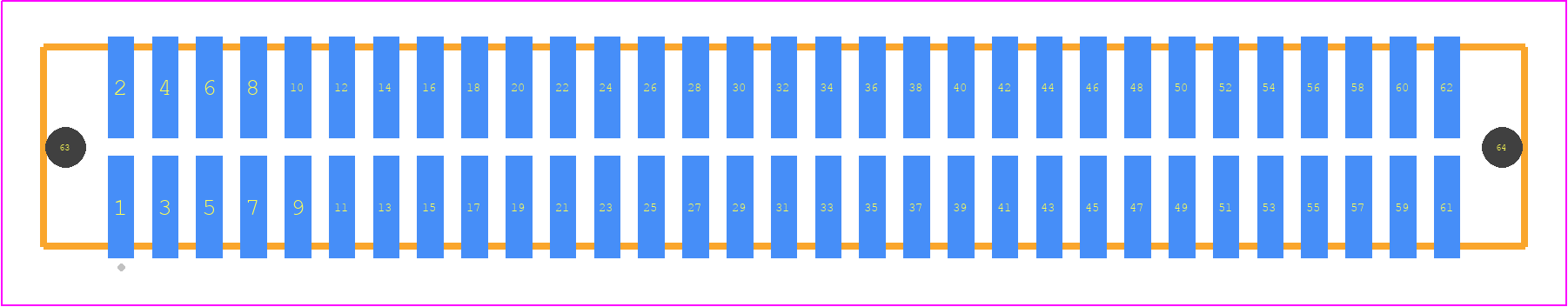 TFM-131-12-STL-D-LC - SAMTEC PCB footprint - Other - Other - TFM-131-ZZ-XXX-D-LC