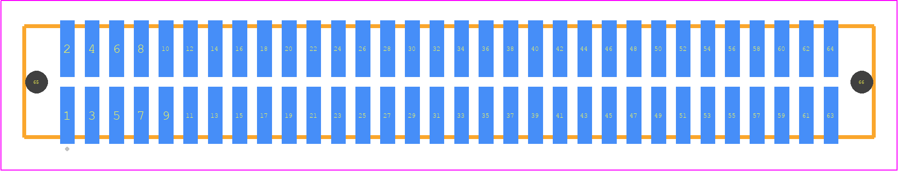 TFM-132-12-H-D-LC - SAMTEC PCB footprint - Other - Other - TFM-132-ZZ-XXX-D-LC