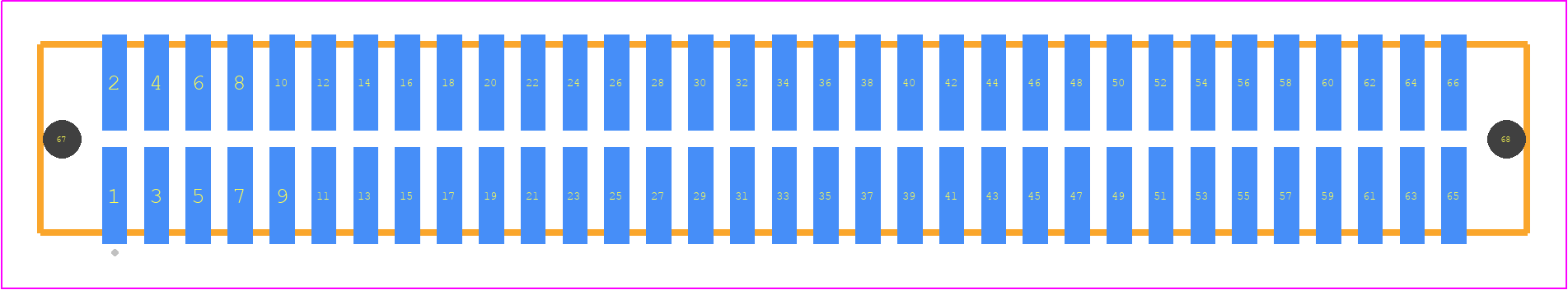 TFM-133-22-H-D-LC - SAMTEC PCB footprint - Other - Other - TFM-133-ZZ-XXX-D-LC