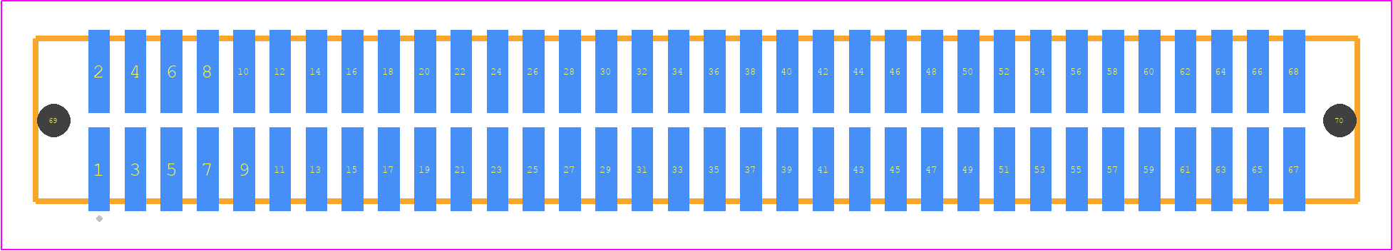 TFM-134-12-F-D-LC - SAMTEC PCB footprint - Other - Other - TFM-134-ZZ-XXX-D-LC