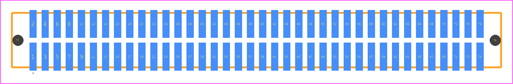 TFM-138-12-F-D-LC - SAMTEC PCB footprint - Other - Other - TFM-138-ZZ-XXX-D-LC