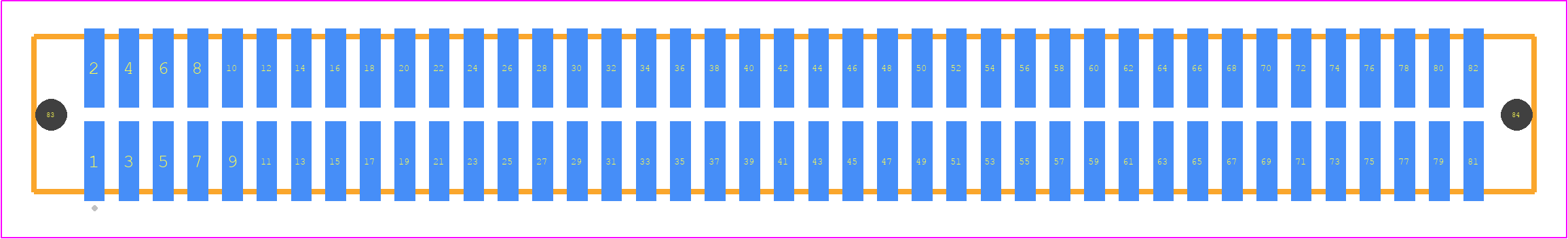 TFM-141-32-LM-D-LC - SAMTEC PCB footprint - Other - Other - TFM-141-ZZ-XXX-D-LC