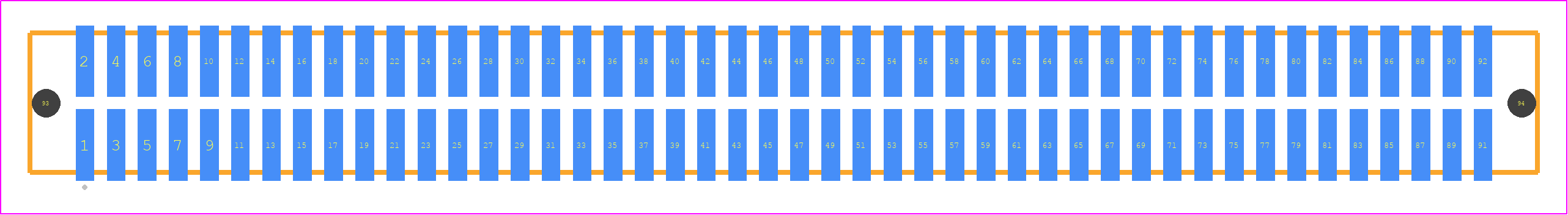 TFM-146-12-LM-D-LC - SAMTEC PCB footprint - Other - Other - TFM-146-ZZ-XXX-D-LC