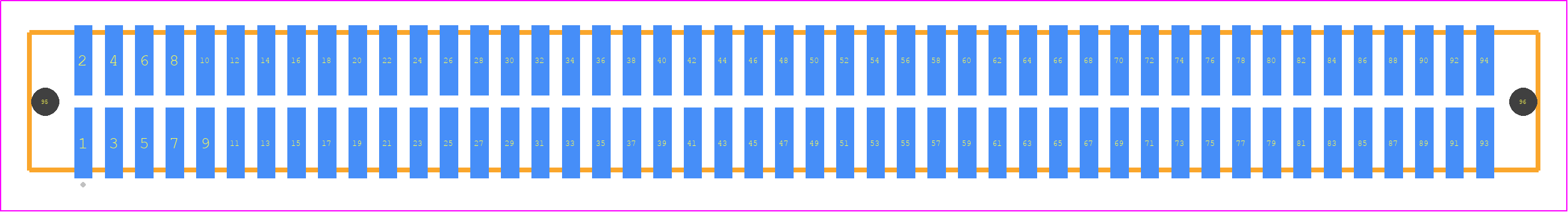 TFM-147-32-LM-D-LC - SAMTEC PCB footprint - Other - Other - TFM-147-ZZ-XXX-D-LC