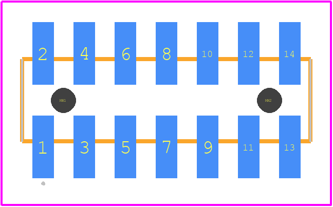 TW-07-03-L-D-360-SM-A - SAMTEC PCB footprint - Other - Other - TW-07-03-L-D-360-SM-A-2