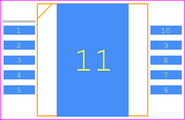 VND600SPTR-E - STMicroelectronics PCB footprint - Small Outline Packages - Small Outline Packages - PowerSO-10_2021_1