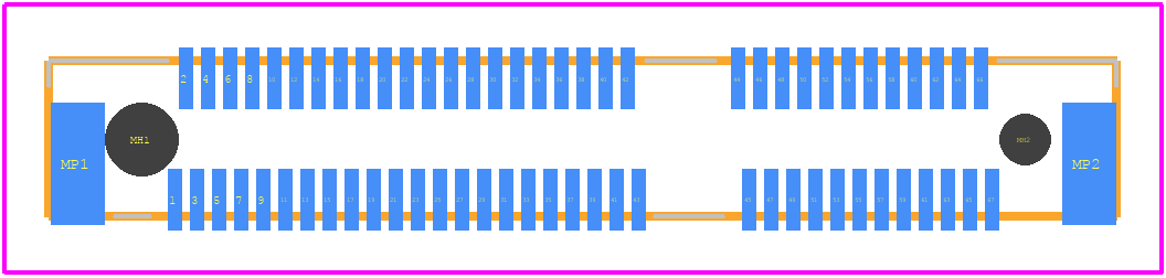 MDT350E01401VT - Amphenol PCB footprint - Other - Other - MDT350E01401VT-2