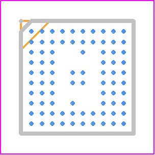 IS2083 - Microchip PCB footprint - BGA - BGA - IS2083