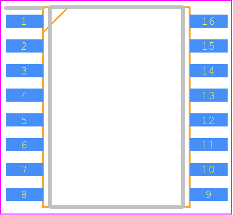 GO 30-SMS - LEM PCB footprint - Small Outline Packages - Small Outline Packages - GO 30-SMS