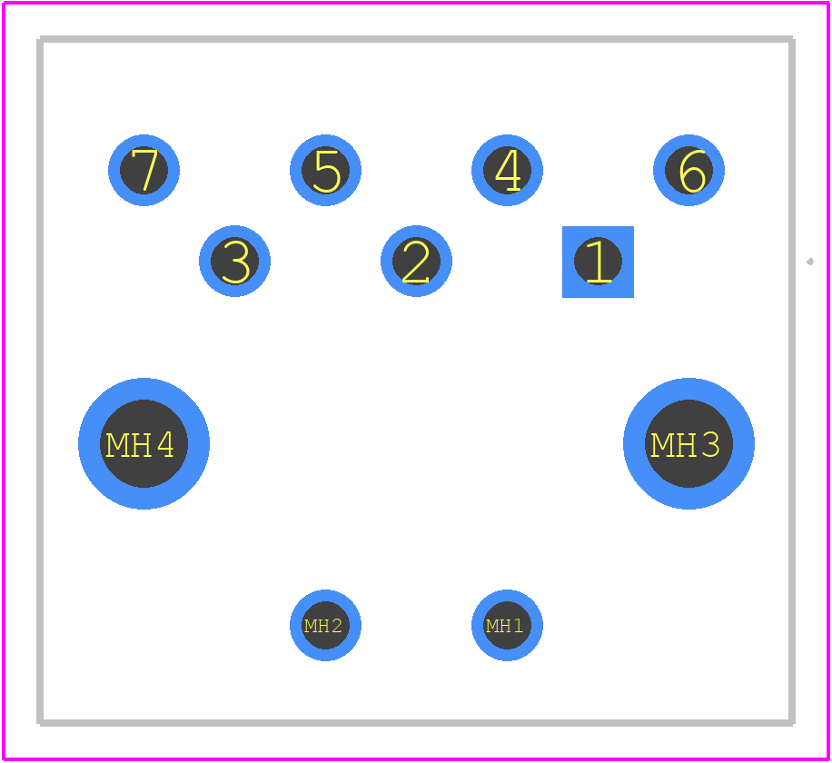 SDF-70J - Same Sky PCB footprint - Other - Other - SDF-70J-1