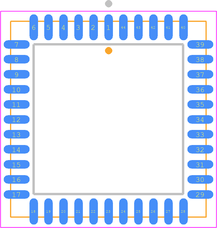 Z53C8003VSG - LITTELFUSE PCB footprint - Plastic Leaded Chip Carrier - Plastic Leaded Chip Carrier - PLCC