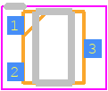 2SD2700TL - ROHM Semiconductor PCB footprint - SO Transistor Flat Lead - SO Transistor Flat Lead - TUMT3 (SOT-323T)