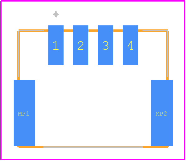 502352-0401 - Molex PCB footprint - Other - Other - 502352-0401-2