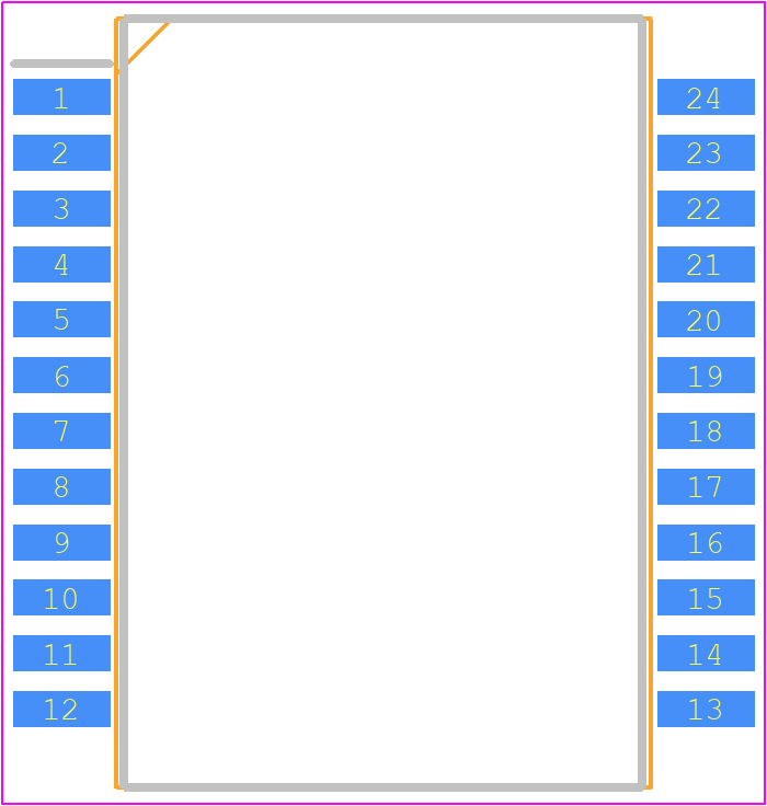 QVP6014R - Yageo Group PCB footprint - Small Outline Packages - Small Outline Packages - SOIC24