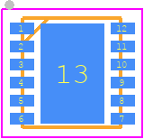 RP605K333B-TR - Ricoh PCB footprint - Small Outline No-lead - Small Outline No-lead - RP605K333B-TR