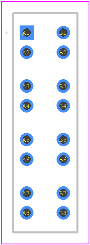 HPTS-6-S-D-VT - SAMTEC PCB footprint - Other - Other - HPTS-6-S-D-VT-1