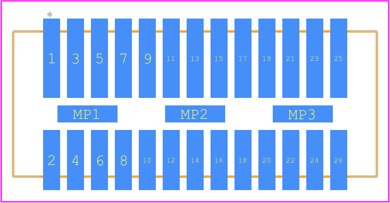 201197-0260 - Molex PCB footprint - Other - Other - 201197-0260-2
