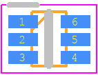 QPA2463CTR7 - Qorvo PCB footprint - SOT23 (6-Pin) - SOT23 (6-Pin) - QPA2463CTR7