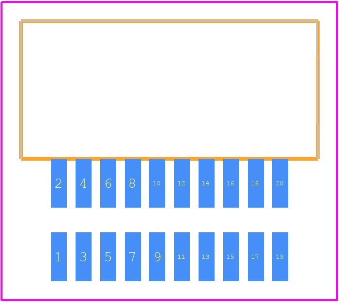 2011731020 - Molex PCB footprint - Other - Other - 2011731020-1