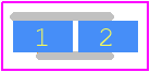F380J106MMAAH3 - Kyocera AVX PCB footprint - Capacitor Moulded Polarised - Capacitor Moulded Polarised - CASE M_2