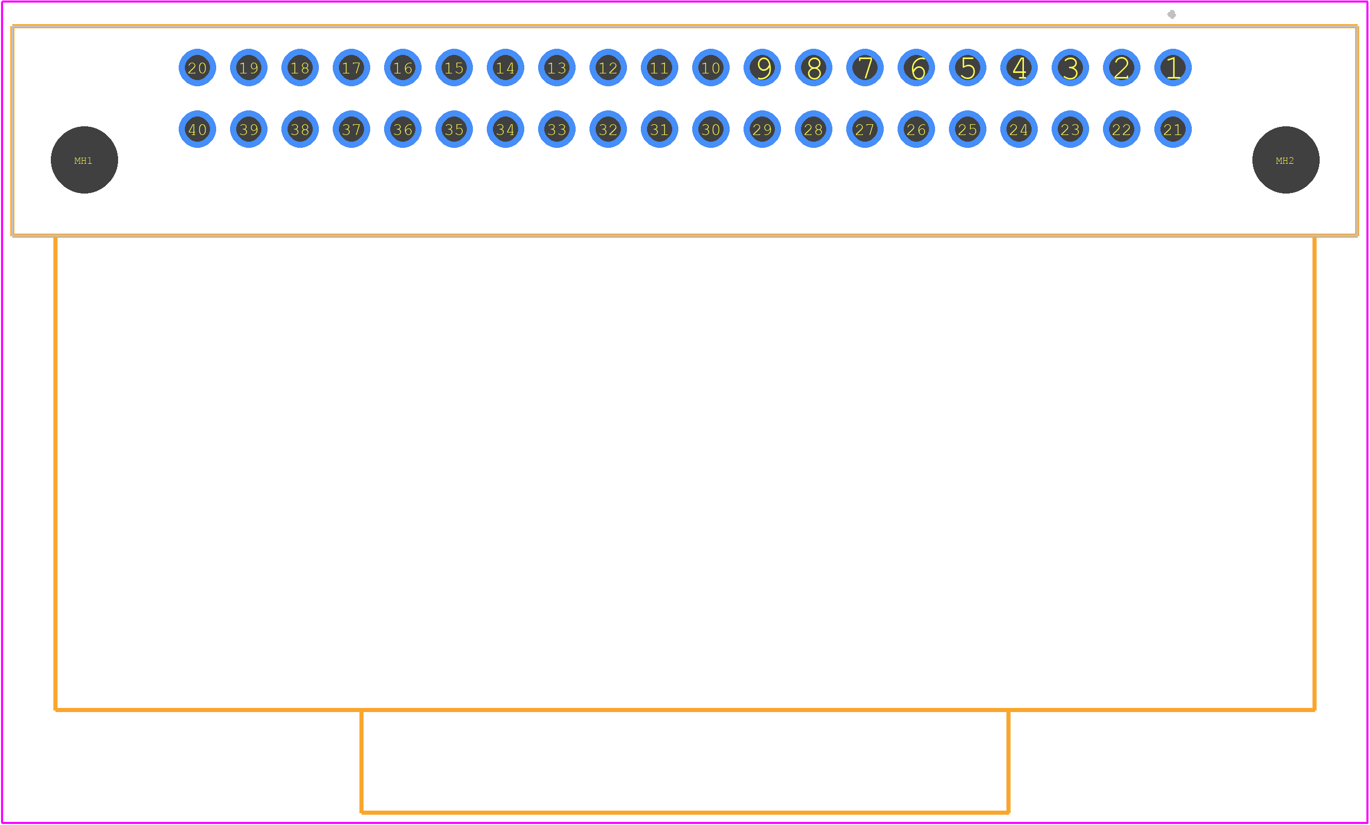 MX23A40NF1 - JAE PCB footprint - Other - Other - MX23A40NF1-1