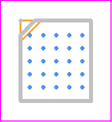 LTM4663IV#PBF - Analog Devices PCB footprint - BGA - BGA - 25-Lead (4mm × 3.5mm × 1.3mm)