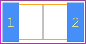CAS26C222KFR - Yageo Group PCB footprint - Capacitor Chip Non-polarised - Capacitor Chip Non-polarised - 2211
