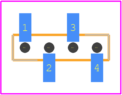 2307813-4 - TE Connectivity PCB footprint - Other - Other - 2307813-4-1