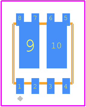 DMTH10H017LPD-13 - Diodes Incorporated PCB footprint - Other - Other - PowerDI® 5060-8 (Type E)