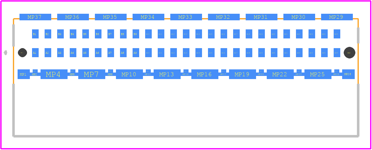 284310 - TE Connectivity PCB footprint - Other - Other - 284310-4