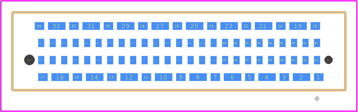 374723 - TE Connectivity PCB footprint - Other - Other - 374723-1