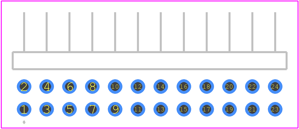 M22-2041205 - Harwin PCB footprint - Other - Other - M22-2041205