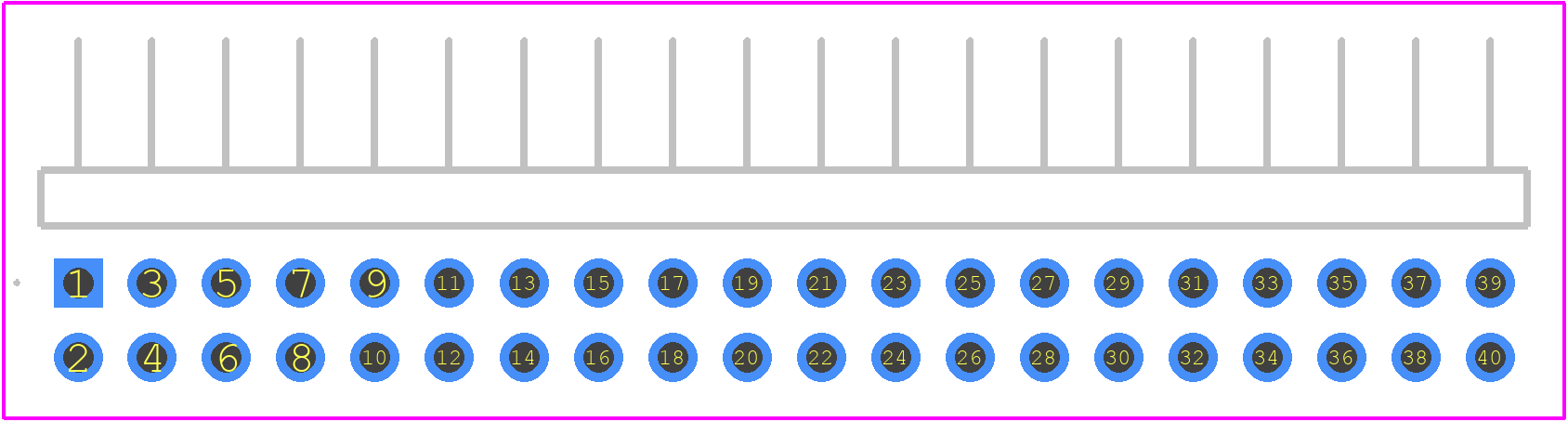 M22-2542046 - Harwin PCB footprint - Other - Other - M22-2542046-1