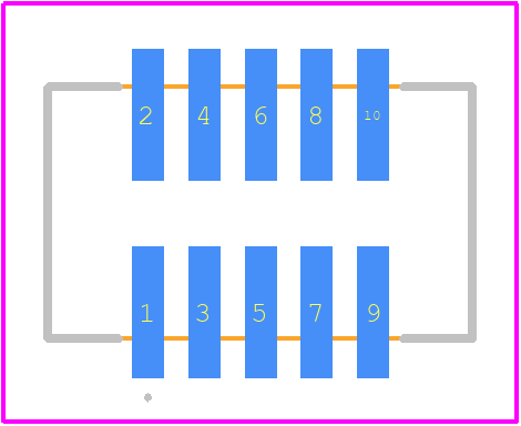 M50-4900545R - Harwin PCB footprint - Other - Other - M50-4900545R-1