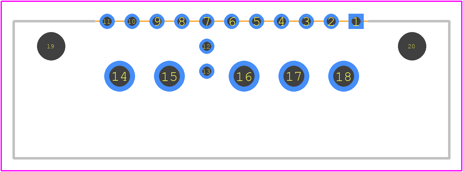 M83-LML3M5N13-0302-333 - Harwin PCB footprint - Other - Other - M83-LML3M5N13-0302-333