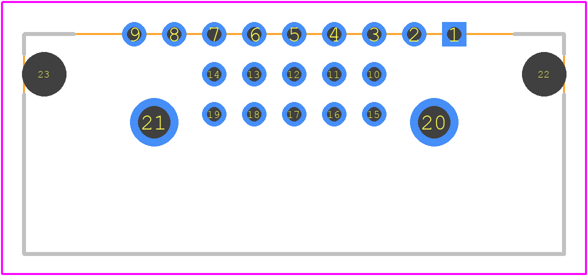 M83-LML3M5N19-0101-333 - Harwin PCB footprint - Other - Other - M83-LML3M5N19-0101-333