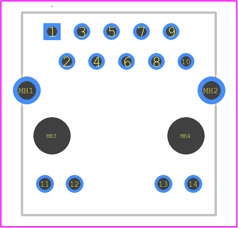 SI-46020-F - Bel Magnetic Solutions PCB footprint - Other - Other - SI-46020-F-2_2022