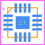 PTN5110NDHQZ - NXP PCB footprint - Quad Flat No-Lead - Quad Flat No-Lead - SOT1883_1