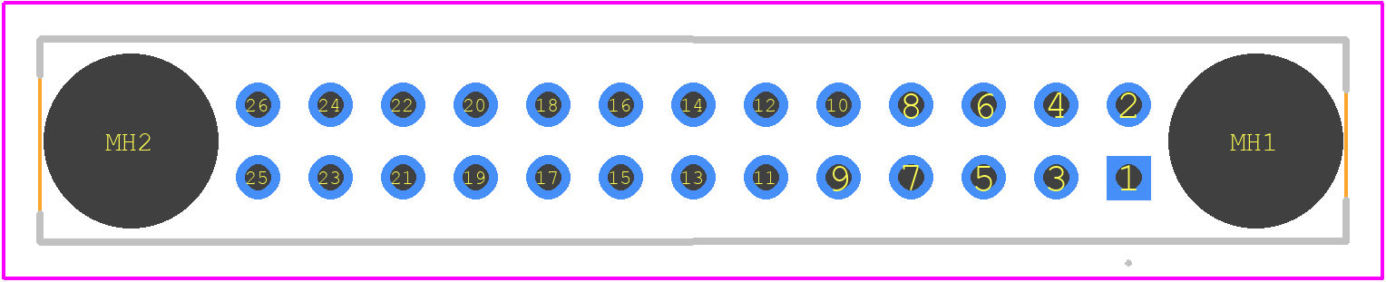 M80-4T12642FD - Harwin PCB footprint - Other - Other - M80-4T12642FD-1