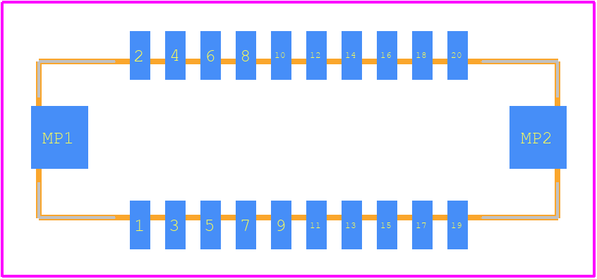 DF13EA-20DP-1.25V(21) - Hirose PCB footprint - Other - Other - DF13EA-20DP-1.25V(21)-1