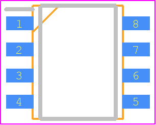TPC8207 - Toshiba PCB footprint - Small Outline Packages - Small Outline Packages - 2-6J1E