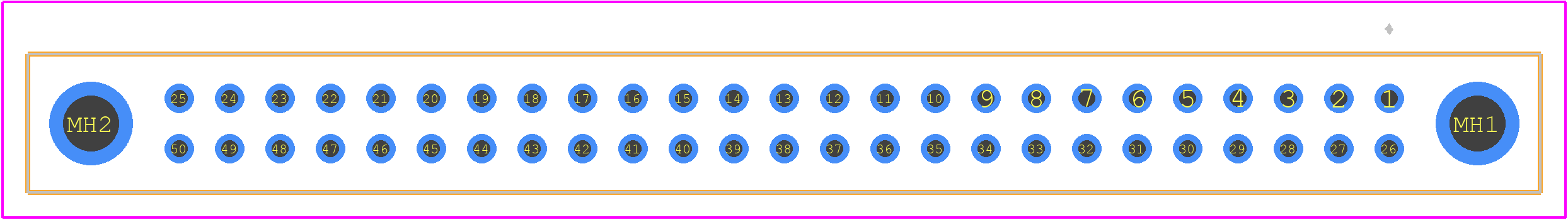 221YL50F24H - Nicomatic PCB footprint - Other - Other - 221YL50F24H-1