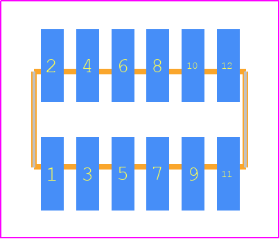 M50-3600642R - Harwin PCB footprint - Other - Other - M50-3600642R