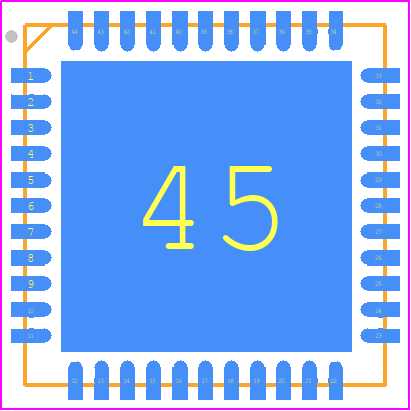 TJA1085HN,118 - NXP PCB footprint - Quad Flat No-Lead - Quad Flat No-Lead - sot-1113-1