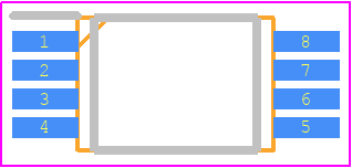 TAS2143-AAAA - TDK PCB footprint - Small Outline Packages - Small Outline Packages - TSSOP8