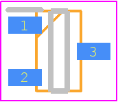 DAN212K - ROHM Semiconductor PCB footprint - SOT23 (3-Pin) - SOT23 (3-Pin) - SMT3 SC-59