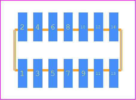 M50-3600742P - Harwin PCB footprint - Other - Other - M50-3600742P